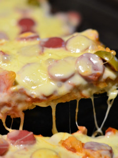 Una foto de Pizza con masa madre