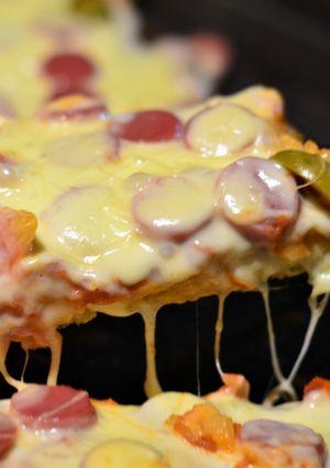 Una foto de Pizza con masa madre