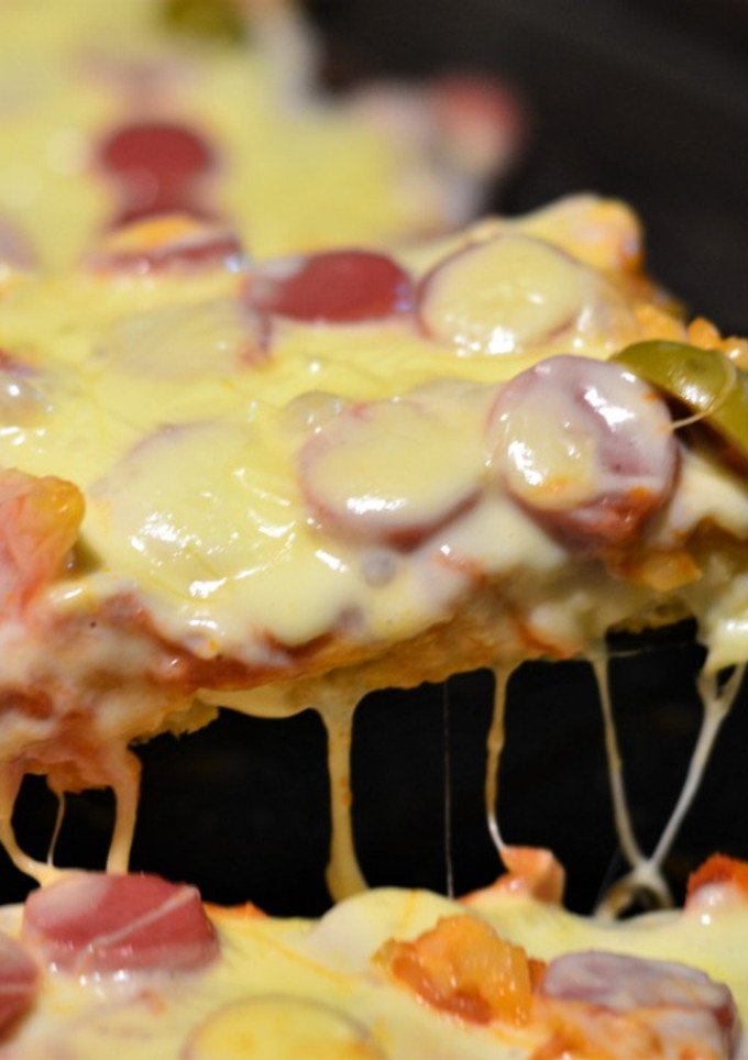 Una foto de Pizza con masa madre