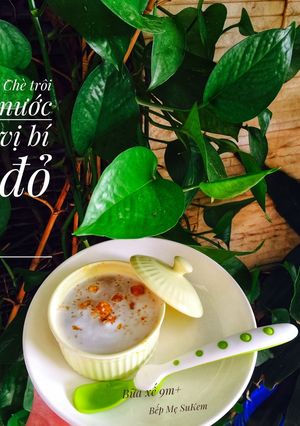 Hình của món Chè trôi nước vị bí đỏ nước cốt dừa.