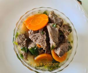 Ini Caranya Sop daging sapi Yummy Mantul