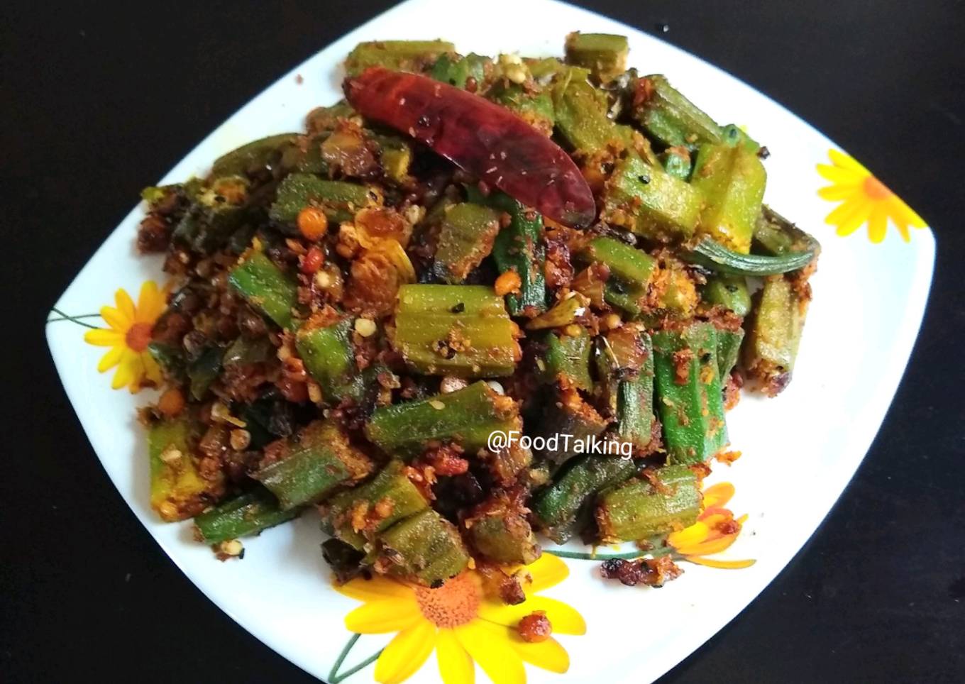 Masala Okra Fry (South Indian Style