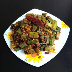 A picture of Masala Bhindi Fry.
