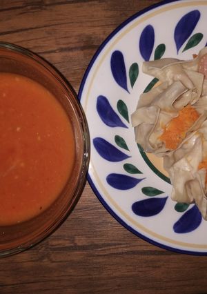 Foto resep Dimsum Ayam Kulit Pangsit Sambal Taichan