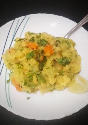 A picture of Mix veg Upma.