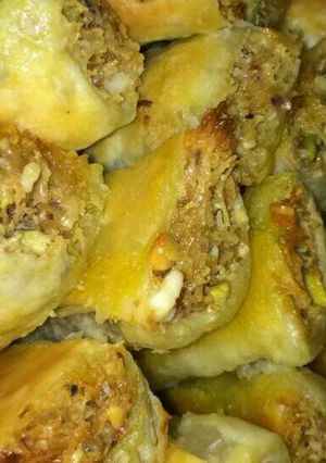 صورة لوصفة بقلاوة البف باستر