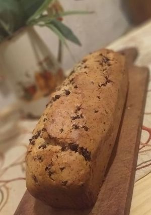 Una foto de Budín de vainilla y chips