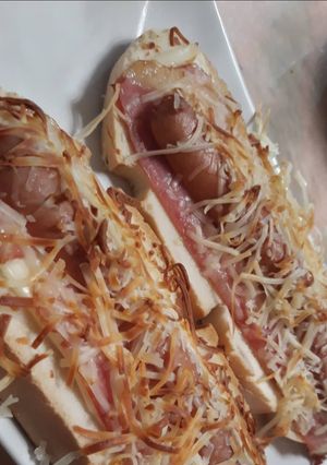 Foto principal de Paninis de frankfurt, bacon y queso a mi manera