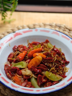 Foto resep Oseng Kulit Melinjo Teri