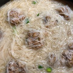 A picture of Shrimp and Mushroom Meat Balls in Misua Noodle Soup Part 2.