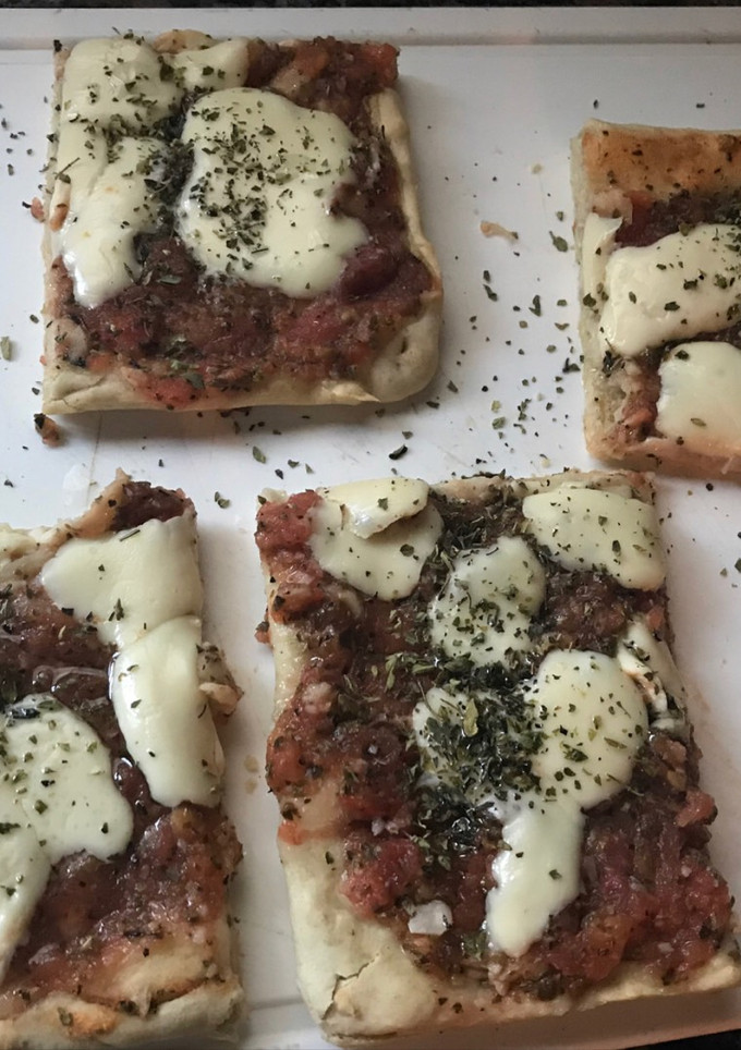 Una foto de Pizza a la sartén