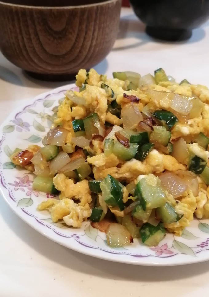 Foto resep Timun orek telor