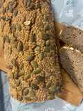 Pan con Harina de Chufa y pipas de calabaza sin levadura. (Versión Salada) #semana gluten free