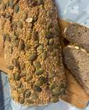 Pan con Harina de Chufa y pipas de calabaza sin levadura. (Versión Salada) #semana gluten free