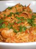 Pollo al chipotle con arroz