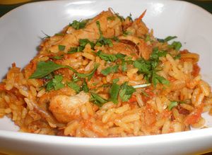 Foto principal de Pollo al chipotle con arroz
