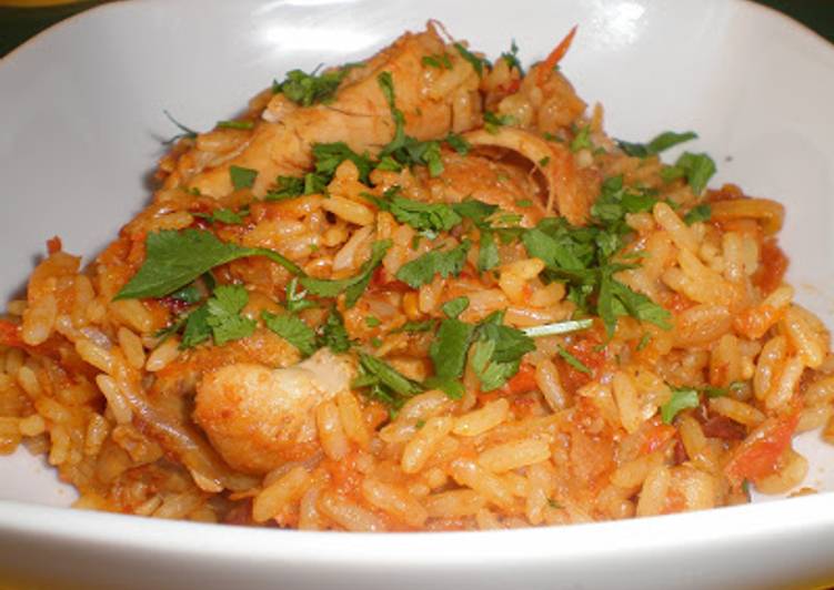 Pollo al chipotle con arroz