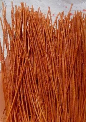 Foto resep Mie lidi  goreng pedas,jajanan anak SD