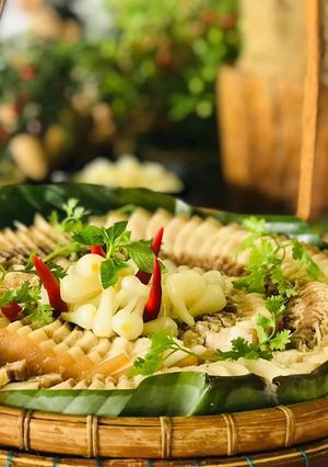 Hình của món Ba chỉ ngâm nước mắm - vị quế hồi.