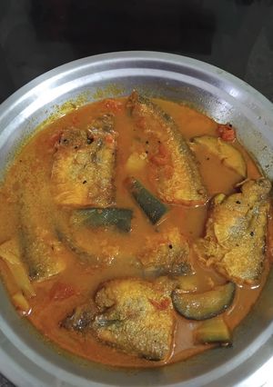 A picture of Pabda Fish Curry.