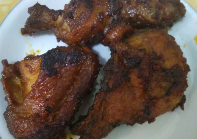 Resep Ayam bakar pedas manis teflon, Enak Banget