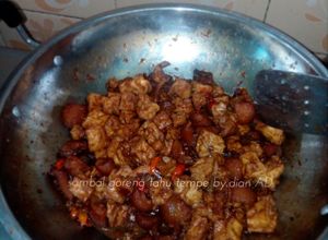 Foto resep Sambal goreng tahu tempe(udang dan cecek sapi)