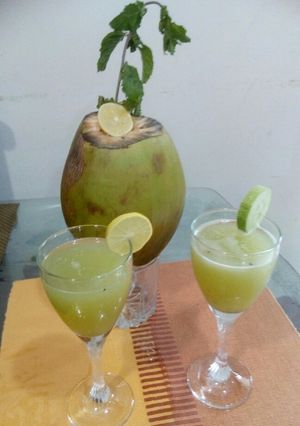 A picture of Nariyal pani shikanji.
