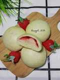Bakpao Isi Selai Strawberry (Tanpa Tepung Tangmien)