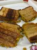Leftover Nutrela grilled sandwich