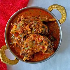 A picture of Methi Gosht.