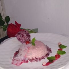 A picture of Gulab Panna Cotta.