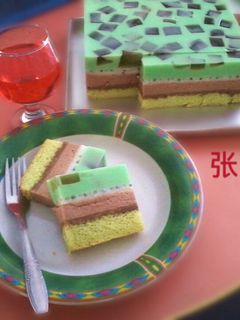 Foto resep Cake Lapis Puding Busa