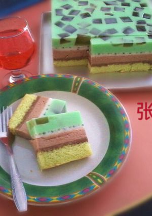 Foto resep Cake Lapis Puding Busa