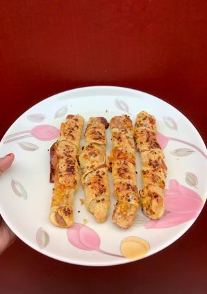Foto resep Garlic pastry isi sosis