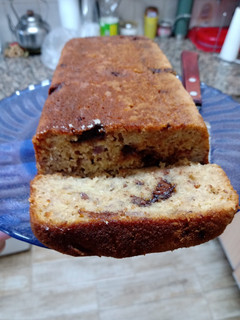 Una foto de Budín integral con chips de chocolate