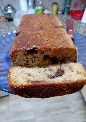 Una foto de Budín integral con chips de chocolate