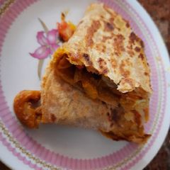 A picture of Chilli Chaap wraps.