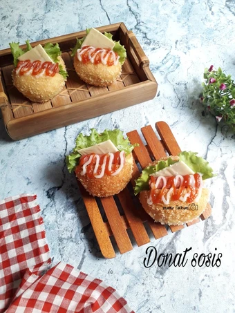 Cara Mudah Menyiapkan Resep Donat sosis yang Sempurna Anti Ribet, Mantap