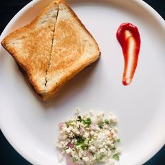 A picture of Bread Paneer Sandwich.