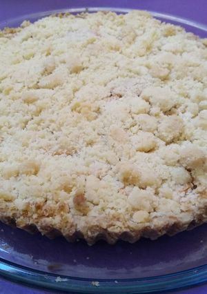 Una foto de 🍎|Crumble de manzana