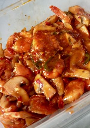 Foto resep Pedes Manis Jamur champignon Udang