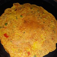 A picture of Besan chilla.