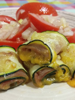 Una foto de Rollitos de Calabacín al horno