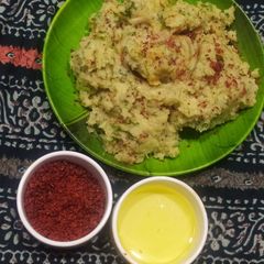 A picture of Rice flour khichu.