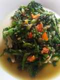 Tumis genjer pake rebon