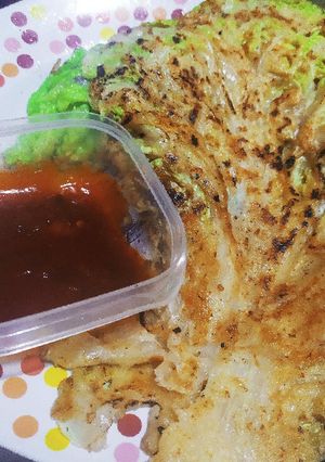 Foto resep Baechu Jeon (Napa Cabbage Savory Pancake)