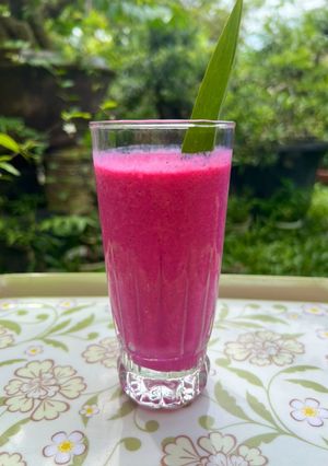 Foto resep Jus Pisang & Buah Naga