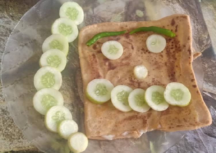 How to Make Homemade Cheese stuffed paratha with smile emoji