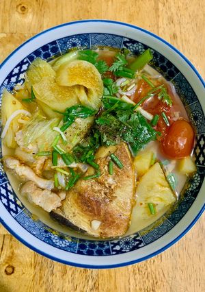 Hình của món Bún cá cờ.