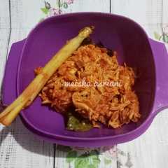 A picture of Ayam Suwir Pedas.